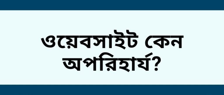 ওয়েবসাইট কেন প্রয়োজন – ব্যবসা ও ব্র্যান্ডিং এর গুরুত্ব | E-Business IT